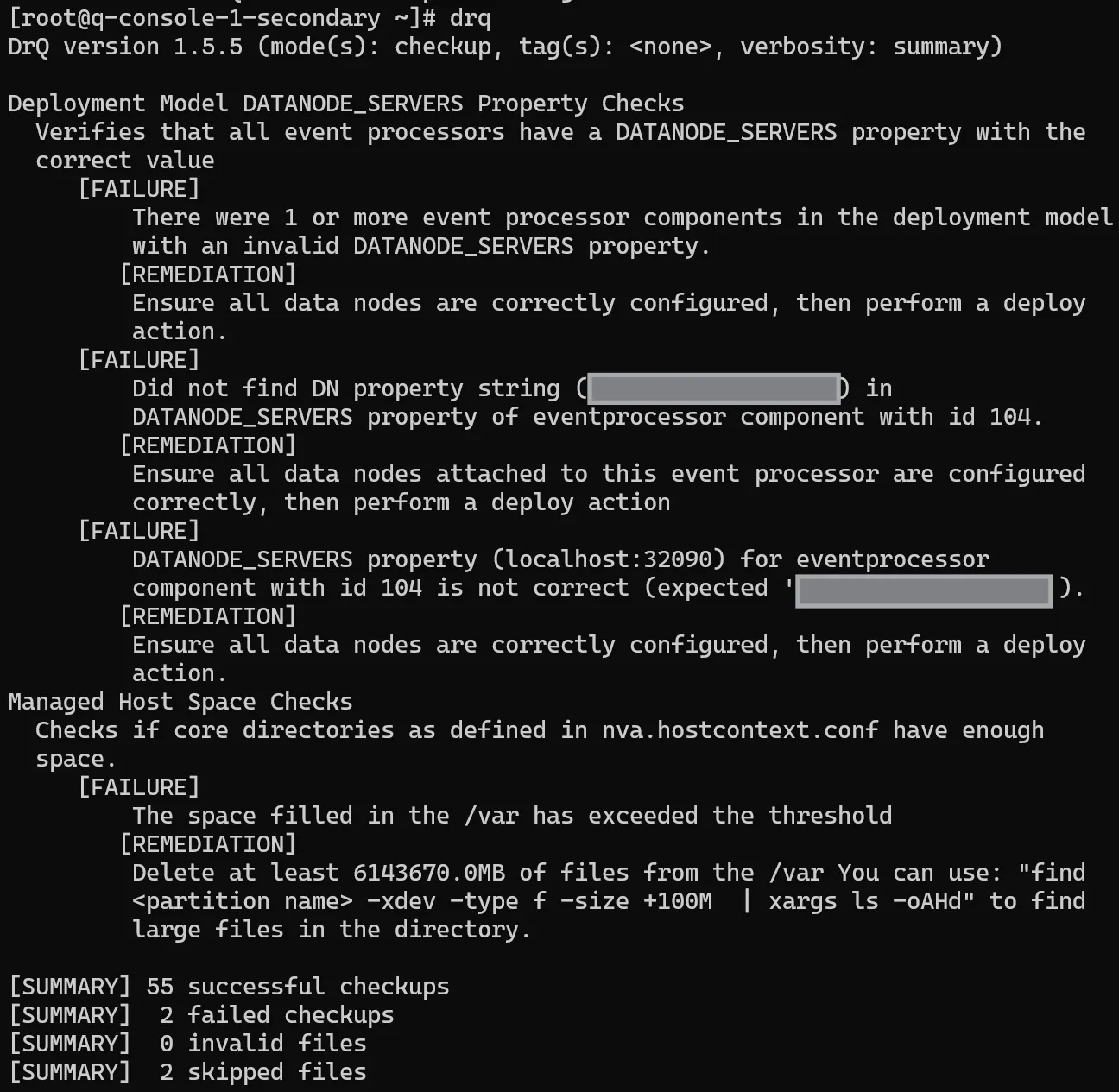 drq command example