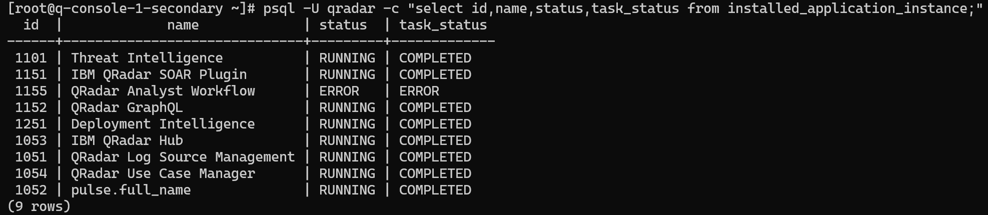 output example