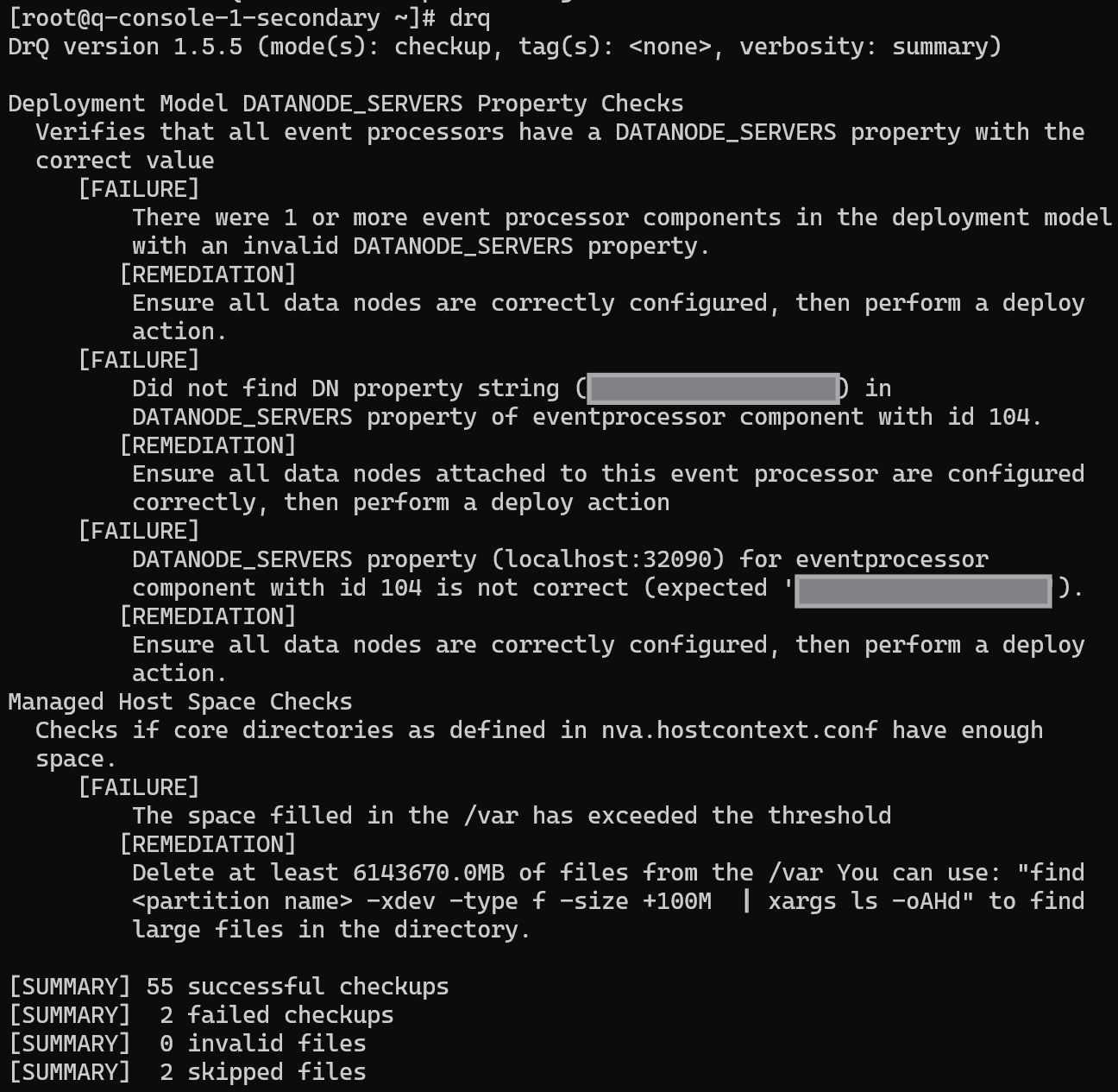 drq command example